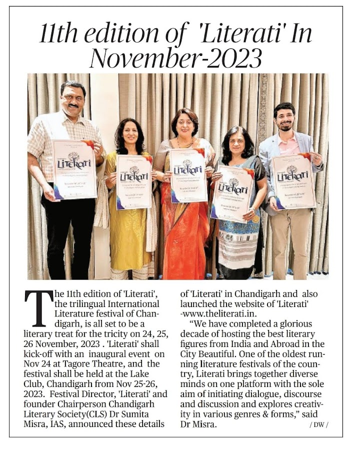 Newspaper cutting: 11th Literati festival